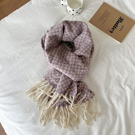 Cuello Térmico con Patrón de Borlas para Mujer - Image 6