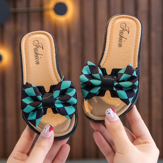 Sandalias para Niñas con Moños y Suela Antideslizante