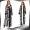 Cardigan Robe Holgado con Encaje Estilo Musulmán para Mujer