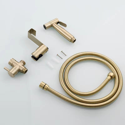 Conjunto Bidet con Pistola de Agua Acero Inoxidable Negro y Dorado - Image 17