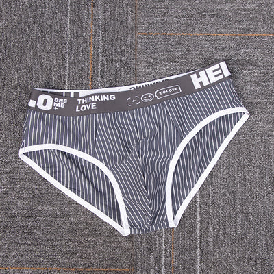 Calzoncillos Tipo Slip Rayas Algodón Hombre Cintura Baja Transpirables - Image 10