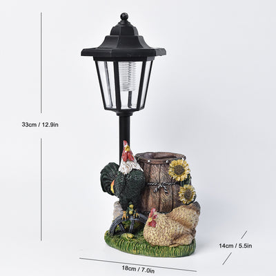 Lámpara Solar Hexagonal para Jardín - Image 19