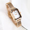 Reloj Cuadrado Retro Casual Versátil para Mujer