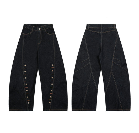 Pantalón Denim con Ojales Reforzados Multi-fila - Image 8