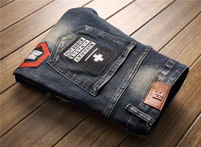 Jeans Rotos Elásticos Estilo Europeo Americano para Hombre - Image 22