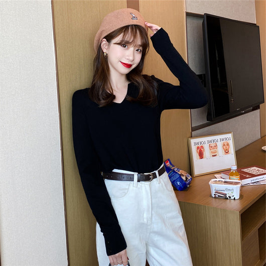 Suéter Tejido Holgado para Mujer - Blusa de Manga Larga - Image 4