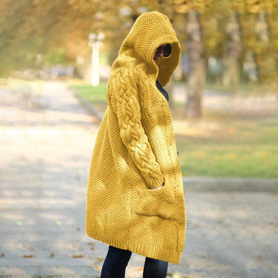 Chaqueta de Punto Ajustada Monoabotonada Manga Larga Estilo Urbano - Image 3