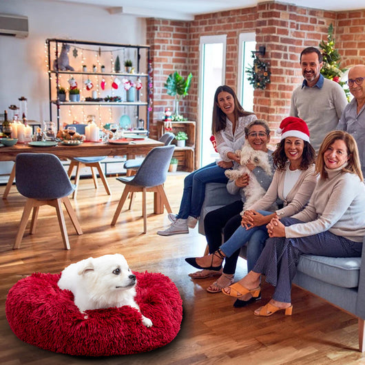 Cama Donut para Perros - Cómoda Felpa Suave Lavable - Image 39