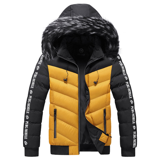Chaqueta Acolchada con Capucha para Hombre - Algodón Grueso y Cálido - Image 10