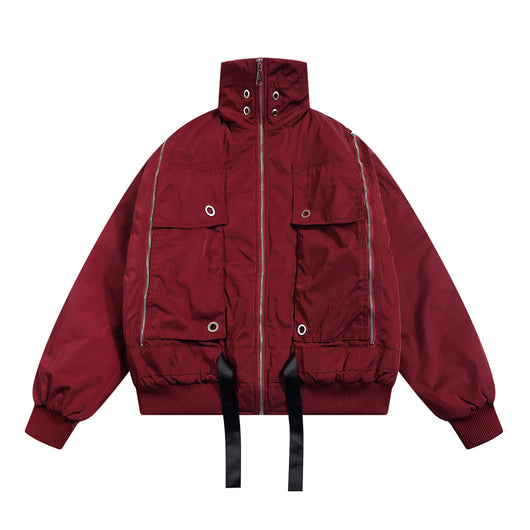 Chaqueta Acolchada de Algodón con Cuello Funcional y Diseño de Costuras - Image 17
