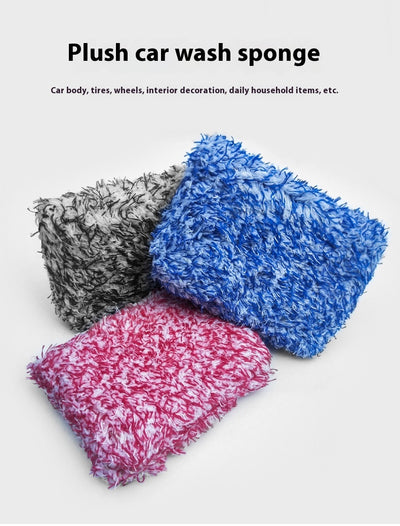 Esponja Microfibra Absorbente para Lavado de Auto - Toalla Coral Fleece Premium - Image 12