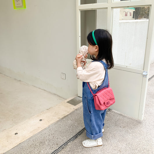 Overoles Denim Estilo Coreano para Niños y Niñas Primavera - Image 7