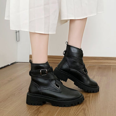 Botas Cortas Casuales de Suela Gruesa con Plataforma Elevada - Image 14