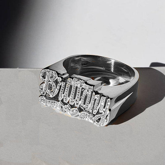 Anillo de Dos Tonos con Personalidad