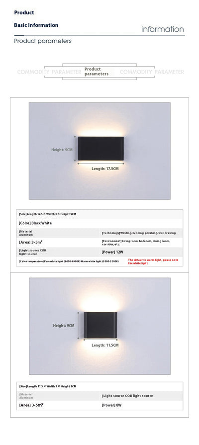 Lámpara LED Rectangular para Exterior - Pared, Patio y Jardín - Image 14