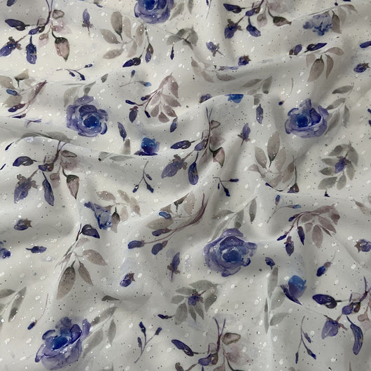 Tela Chifón Dorada Estampada para Hanfu - Image 19