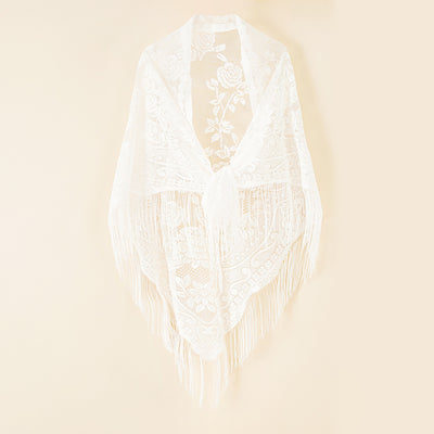 Chal Casual con Borde Jacquard para Mujer