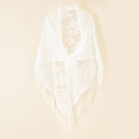 Chal Casual con Borde Jacquard para Mujer