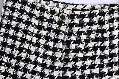 Conjunto de Shorts Houndstooth para Mujer - Diseño Texturizado Elegante - Image 5