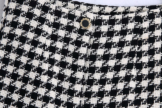 Conjunto de Shorts Houndstooth para Mujer - Diseño Texturizado Elegante - Image 5