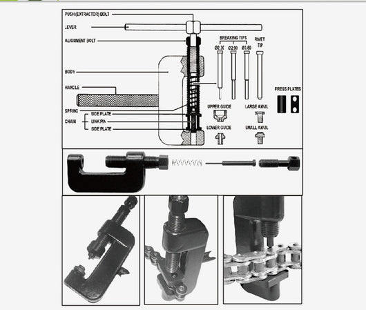 Extractor de Cadena para Bicicleta y Motocicleta - Image 4