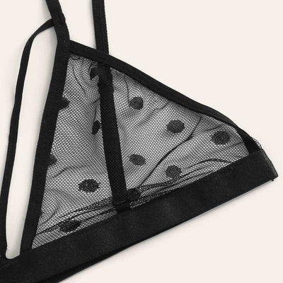 Conjunto Íntimo Sexy de Dos Piezas con Encaje Delicado - Image 5