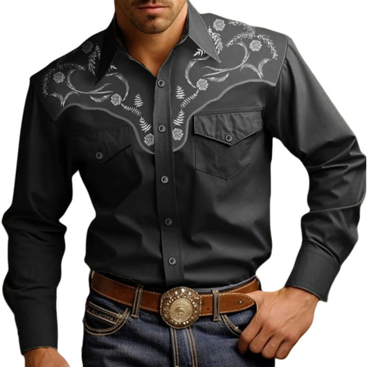 Camisa Vaquera Clásica de Manga Larga para Hombre - Image 10