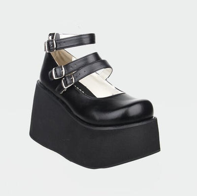 Zapatos Mocasín con Suela Gruesa y Doble Cinturón - Image 9