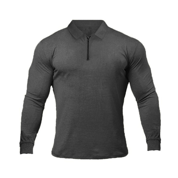 Polo Deportivo de Manga Larga para Hombre - Estilo Casual y Moderno