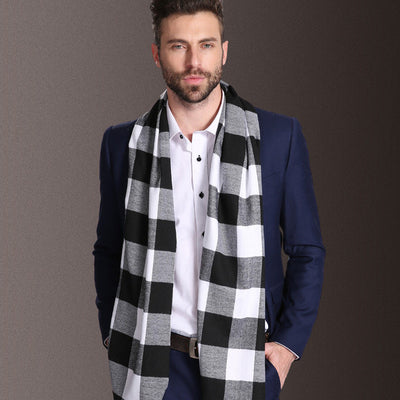 Bufanda Escocesa para Hombre Invierno Cálida Estilo Europa - Image 22