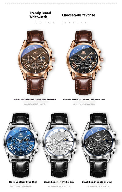 Reloj Multifunción de Cuarzo para Hombre con Calendario y Cronómetro - Image 6