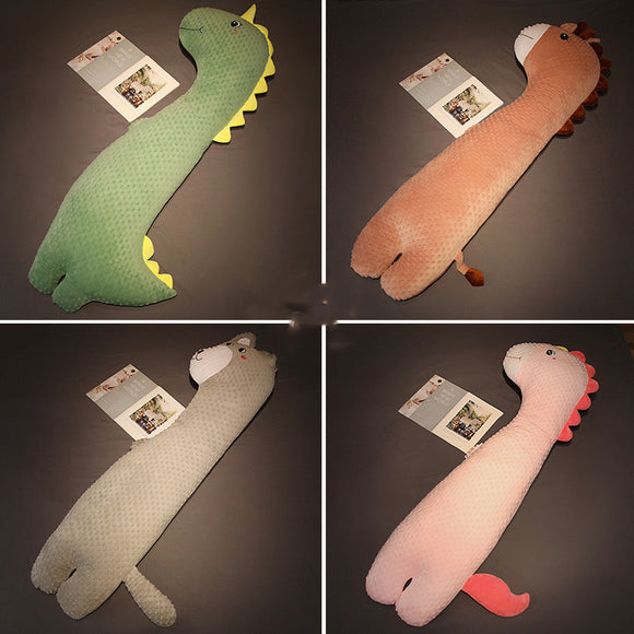 Almohada Larga de Terciopelo Animal para Sofá y Cama