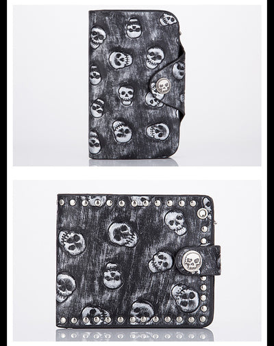 Cartera Punk Rock con Calavera y Cadena Antirrobo - Image 14