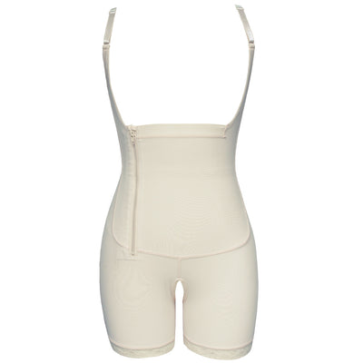 Jumpsuit Enterizo Melocotón con Corset para Mujer Talla Grande - Image 8