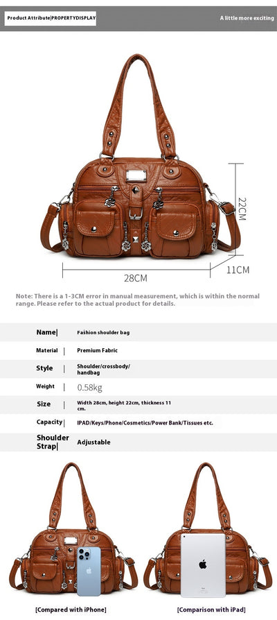 Bolso Mensajero Retro Vintage Estilo Europeo Americano para Mujer - Image 9
