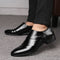 Zapatos de Cuero Casual con Punta Afilada para Hombre