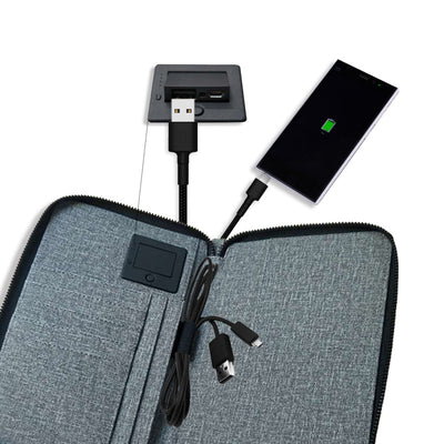 Bolso de Negocios para Hombre con Múltiples Compartimientos y Cierre de Seguridad - Image 5