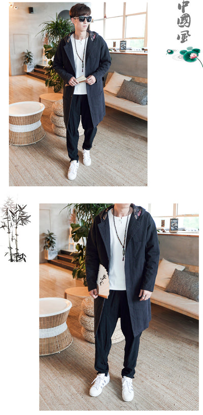 Cortavientos de Lino para Hombre - Largo Medio - Image 6