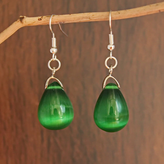 Aretes de Ópalo Natural Gota de Agua Estilo Europeo y Americano - Image 3