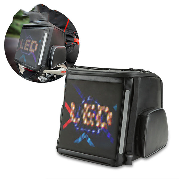 Bolsa Trasera para Moto con Pantalla LED Personalizable DIY