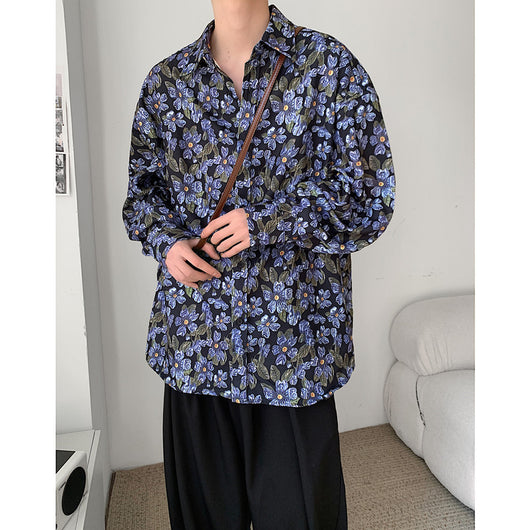 Camisa Manga Larga Estampado Integral para Hombre - Image 9