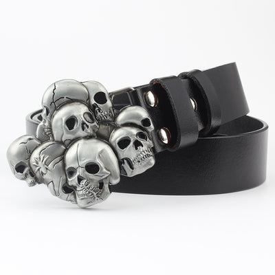 Cinturón Casual con Calavera Negro - Image 2
