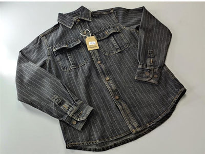 Camisa Denim Vintage Lavada para Hombre - Estilo Casual Americano - Image 14