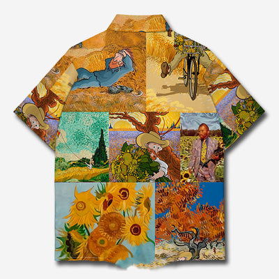 Playera Estampada Cielo Estrellado y Campo de Trigo - Image 2