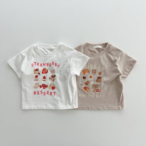 Playera Infantil de Algodón 100% con Estampado Personalizado de Fresas