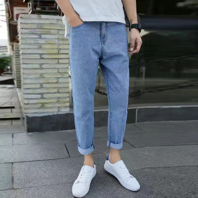 Pantalones Rectos Cropped Sueltos - Image 9