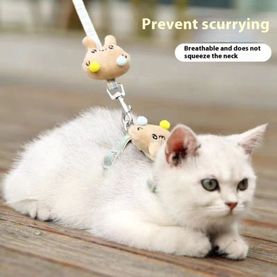 Arnés de Paseo en Forma de I con Cuerda de Sujeción para Mascotas - Image 2