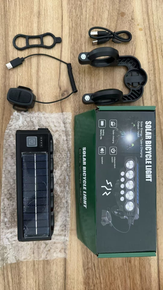 Luz Solar para Bicicleta con Claxon Integrado - Image 16