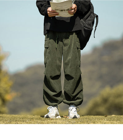 Pantalones de Pana Anchos Casuales para Otoño e Invierno - Image 18