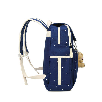 Mochila Canvas Estilo Coreano para Estudiantes de Secundaria - Image 4